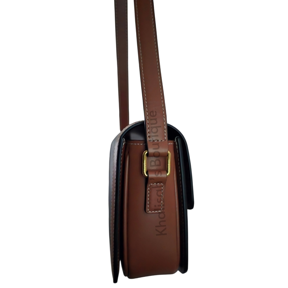 BRAND NEW! Celine TEEN TRIOMPHE BAG IN TRIOMPHE CANVAS AND CALFSKIN - Picture 12 of 16
